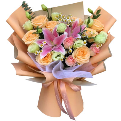 六安11朵玫瑰桔梗百合，陪你每个季节