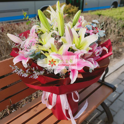 六安8支多头百合，万事如意喜上加喜