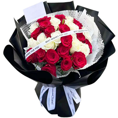 六安28朵玫瑰花混搭，充满爱的温暖